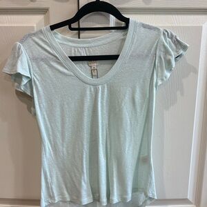 Rebecca Taylor Soft Mint Short Sleeve Tee